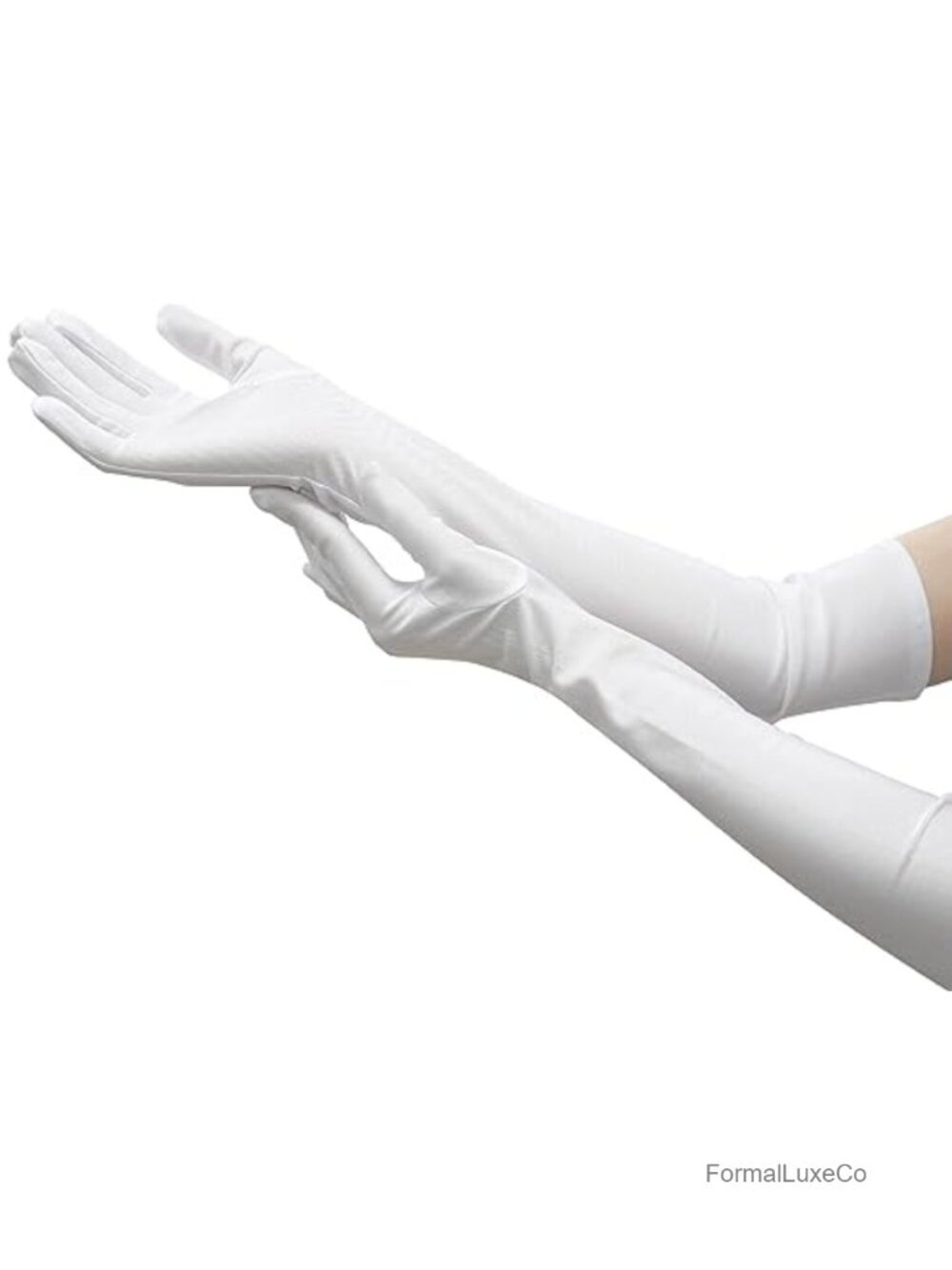 Long Elbow Length Satin Opera Gloves Touchscreen Spandex Formal Dress
